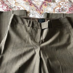 NWT Limited Brown Pinstriped Slacks Cassidy Fit